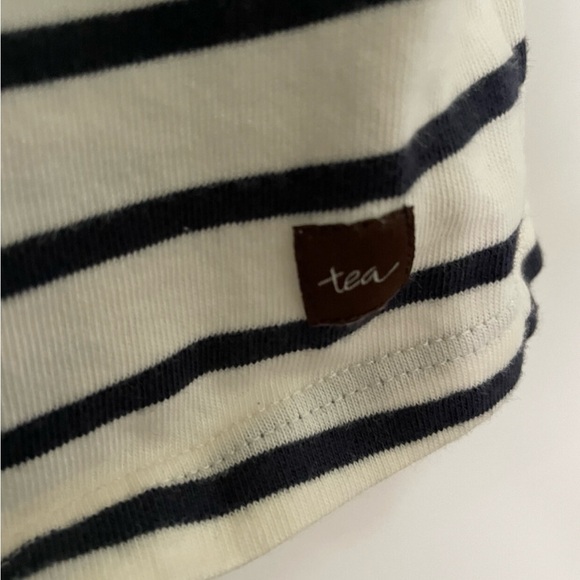 Navy And White Stripped Tea Collection Dress - Picture 5 of 5